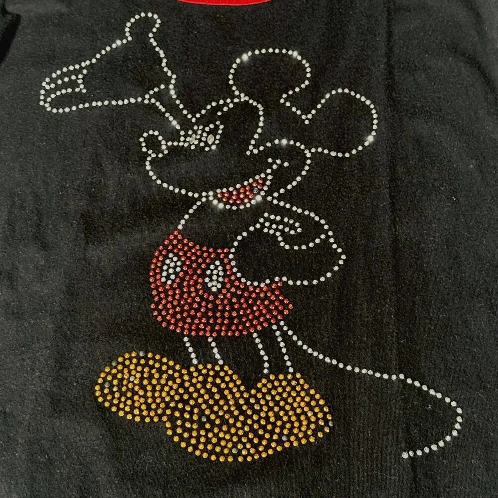 Mickey Mouse Women’s Tank-Top Small Black Red - Disneyland Disney - Picture 2 of 6